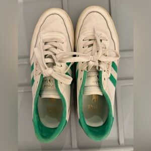 Polo by Ralph Lauren White and Green Sneakers